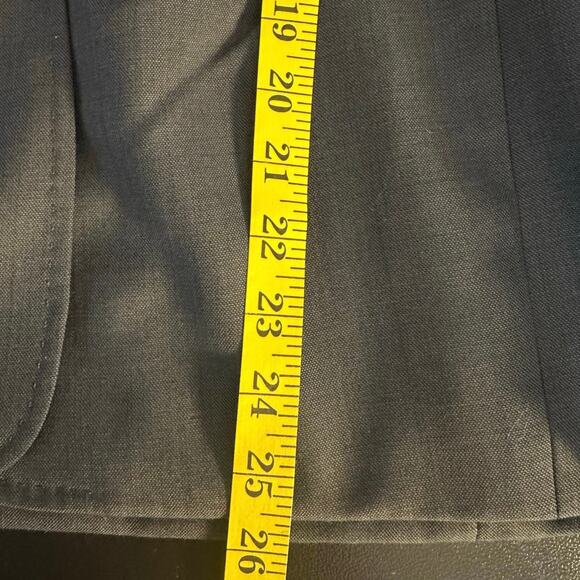 Ann Klein Dark Gray Wool Blend Blazer Suit Jacket Size 12 - Picture 8 of 8